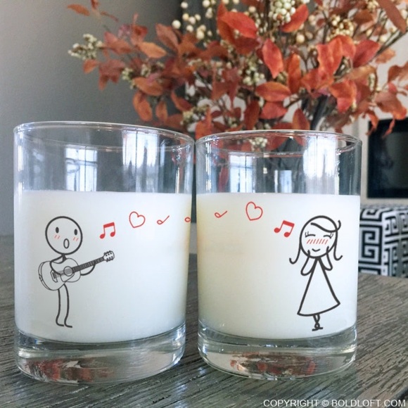 Bold Loft LOVE ME TENDER Couple Drinking Glass Set - Picture 3 of 7